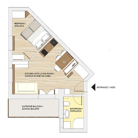Cozy Apartment In The Heart Of Кранска гора Екстериор снимка